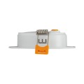 DURE 3 DOWNLIGHT 5W CW 230V 110st IP54 IK06 95x31 BIAŁY okrągła zasilacz zintegrowany