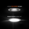 FIALE COMFORT ANTI-GLARE GU10 OCZKO GU10 250V IP20 FI85x50mm BIAŁY okrągła środek czarny ruchoma
