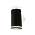 CHLOE MINI RING NATYNKOWA GU10 230V IP20 fi55*107mm CZARNY nieruchoma