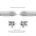 LIMEA LED TUBE SLIM HERMETYK G13 2x120 250V IP65 1310x90x63 mm SZARY