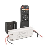 ZESTAW KONTROLER DO PASKA LED 12V/24V 120W/240W 10A RGB DIMM PILOT 1S +UCHWYT CZARNY KONEKTO MESH