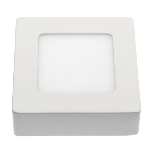 ALGINE ECO LED SQUARE 230V 6W IP20 CW SUFITOWE biała ramka NATYNKOWA