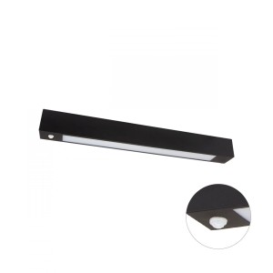 ALLDAY LED TUBE 600 250V 635X65X70MM CZARNY CZUJNIK RUCHU PIR