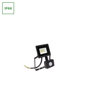 NOCTIS LUX 3 NAŚWIETLACZ 10W NW 230V IP44 114x150x53mm CZARNY czujnik ruchu PIR