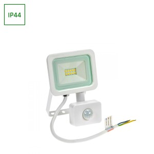 NOCTIS LUX 2 NAŚWIETLACZ 10W NW 230V IP44 160x104x25mm BIAŁY czujnik ruchu PIR