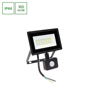 NOCTIS LUX 3 NAŚWIETLACZ 20W CW 230V IP44 120x170x53mm CZARNY czujnik ruchu PIR