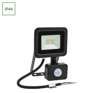 NOCTIS LUX 2 NAŚWIETLACZ 10W WW 230V IP44 160x104x25mm CZARNY czujnik ruchu PIR