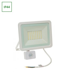 NOCTIS LUX 2 NAŚWIETLACZ 50W NW 230V IP44 212x206x35mm BIAŁY czujnik ruchu PIR