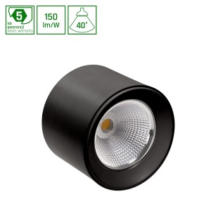 CEL ZOSMA 3 ROUND 840 19W 230V 40st Black TRACK