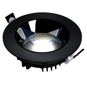 MIRROR - Model XL - oprawa podtynkowa, 30W, 30, 220x70 mm, kolor czarny