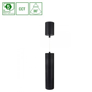 HANGIT MULTIWAY M 11W CCT 230V 30 IP20 74X300BAZA 75X100 CZARNY,REGULOWANA WYSOKOŚĆ, 5 LAT