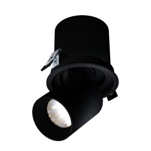 IN OUT - Model L - oprawa wysuwana, 20W, 36, 130x130 mm, kolor czarny