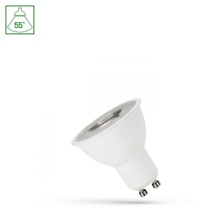 LED GU10 230V 4W SMD 55st CW z soczewką SPECTRUM