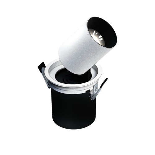 IN OUT - Model M - oprawa wysuwana, 12W, 36, 100x110 mm, kolor biały