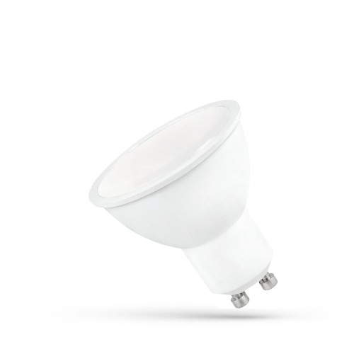 LED GU10 230V 6W SMD WW z MLECZNĄ SZYBKĄ biała SPECTRUM +