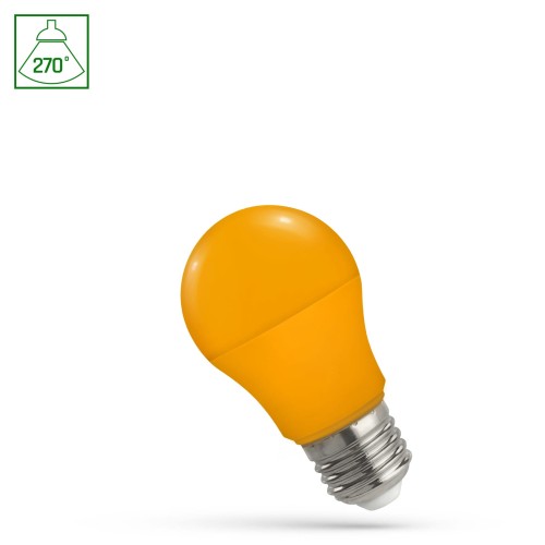LED GLS E-27 230V 4.9W POMARAŃCZOWY SPECTRUM