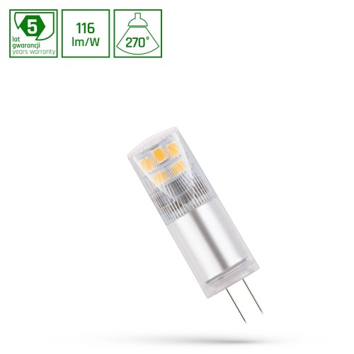 LED G4 12V 2,5W CW 5 LAT PREMIUM SPECTRUM