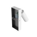 MADARA SLIM MR11 SWITCH KINKIET 230V IP20 38x95 + baza140x60x25 BIAŁY z włącznikiem