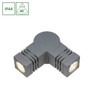 TORRE 230V 3,6W 2x1LED CREE 45st UP+SIDE IP44 CW NAŚCIENNE