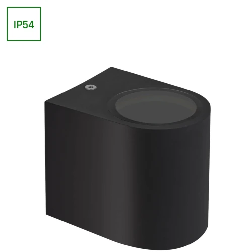 PARETE GU10 X1 JEDNOKIERUNKOWY KINKIET 250V IP54 80 x 73 x 95mm CZARNY