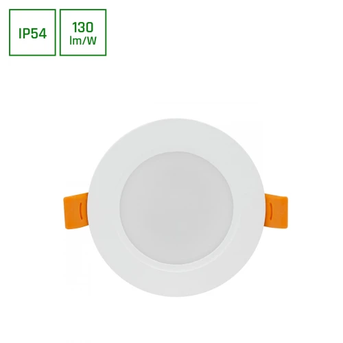 DURE 3 DOWNLIGHT 5W CW 230V 110st IP54 IK06 95x31 BIAŁY okrągła zasilacz zintegrowany