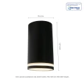 CHLOE MINI RING NATYNKOWA GU10 230V IP20 fi55*107mm CZARNY nieruchoma