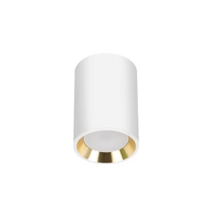 CHLOE GU10 MINI NATYNKOWA GU10 250V IP20 70x100mm BIAŁY, ŚRODEK ZŁOTY okrągła