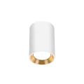 CHLOE GU10 MINI NATYNKOWA GU10 250V IP20 70x100mm BIAŁY, ŚRODEK ZŁOTY okrągła