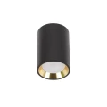 CHLOE GU10 MINI NATYNKOWA GU10 250V IP20 70x100mm CZARNY, ŚRODEK ZŁOTY okrągła