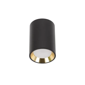CHLOE GU10 MINI NATYNKOWA GU10 250V IP20 70x100mm CZARNY, ŚRODEK ZŁOTY okrągła
