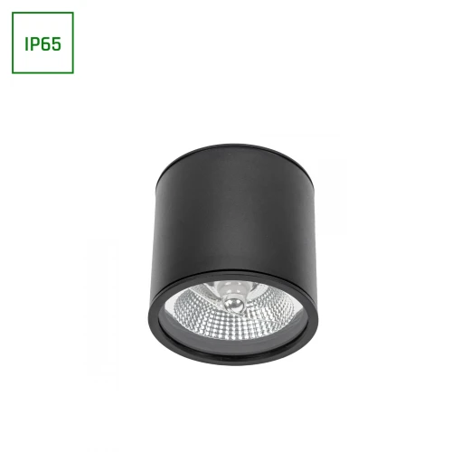 CHLOE AR111 NATYNKOWA GU10 250V IP65 120x115mm CZARNY okrągła nieruchoma