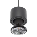CHLOE AR111 ZWIESZANA GU10 250V IP20 139x100mm CZARNY okrągła ruchoma baza okrągła