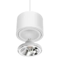 CHLOE AR111 ZWIESZANA GU10 250V IP20 139x100mm BIAŁY okrągła ruchoma baza okrągła