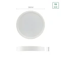 ALGINE NATYNK DOWNLIGHT 24W NW 230V 120st IP20 IK06 288x38mm BIAŁY okrągła