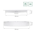 ALGINE ECO 2w1 NATYNK-PODTYNK DOWNLIGHT 18W WW 230V 110st IP20 IK06 223x35mm BIAŁY okrągła