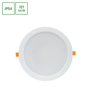 DURE 3 DOWNLIGHT 24W WW 230V 110st IP54 IK06 220x34 BIAŁY okrągła zasilacz zintegrowany