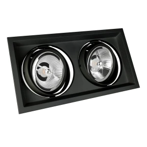 MDD MAXI DUE GU10 X 2 AR111 250V IP20 186x336x43mm CZARNY