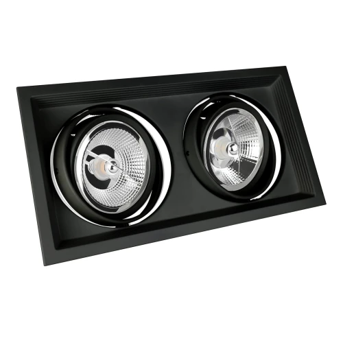 MDD MAXI DUE GU10 X 2 AR111 250V IP20 186x336x43mm CZARNY