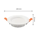 DURE 3 MAX DOWNLIGHT 28W CW 230V 110st IP44 IK06 Fi230x30 BIAŁY okrągły 5 lat gwarancji