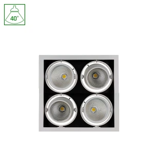 MODERN-DAY 4x1LED COB CITIZEN 40st 230V 4x27W IP20 WW DOWNLIGHT SQUARE + zasilacz
