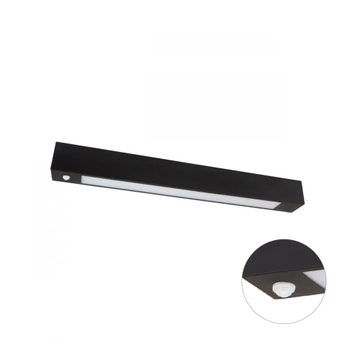 ALLDAY LED TUBE 600 250V 635X65X70MM CZARNY CZUJNIK RUCHU PIR