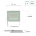 NOCTIS LUX 3 NAŚWIETLACZ 50W WW 230V IP65 180x140x27mm BIAŁY