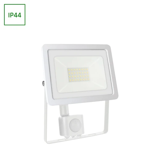 NOCTIS LUX 2 NAŚWIETLACZ 30W NW 230V IP44 188x160x28mm BIAŁY czujnik ruchu PIR