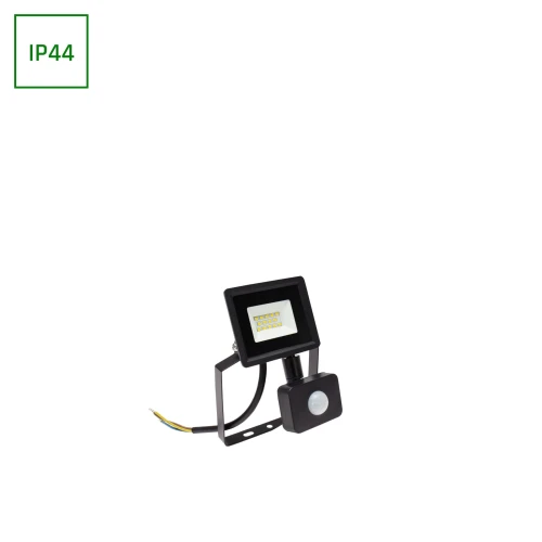 NOCTIS LUX 3 NAŚWIETLACZ 10W NW 230V IP44 114x150x53mm CZARNY czujnik ruchu PIR