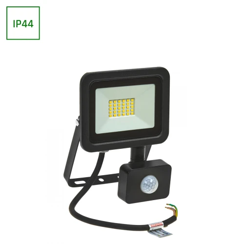 NOCTIS LUX 2 NAŚWIETLACZ 20W NW 230V IP44 158x121x25mm CZARNY czujnik ruchu PIR