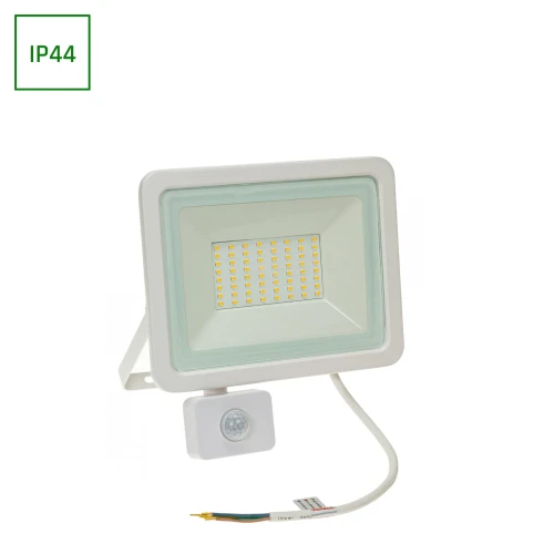 NOCTIS LUX 2 NAŚWIETLACZ 50W NW 230V IP44 212x206x35mm BIAŁY czujnik ruchu PIR