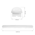 LIMEA GO HERMETYK 1200mm 50W CW 230V 120st IP65 IK07 1200X60X52mm BIAŁY