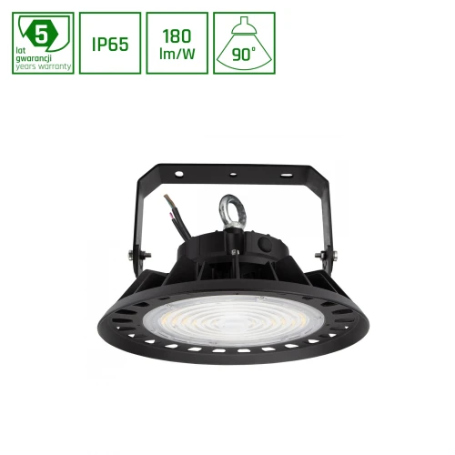 PLATEO 3 HIGH BAY 100W NW 230V 90ST IP65 IK08 270X160MM CZARNY 5 LAT GW. DALI