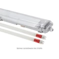 LIMEA LED TUBE SLIM HERMETYK G13 2x120 250V IP65 1310x90x63 mm SZARY