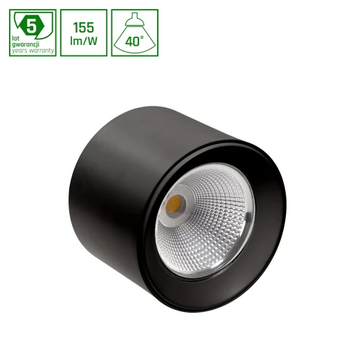 CEL ZOSMA 3 ROUND 840 10W 230V 40st Black Zwieszana